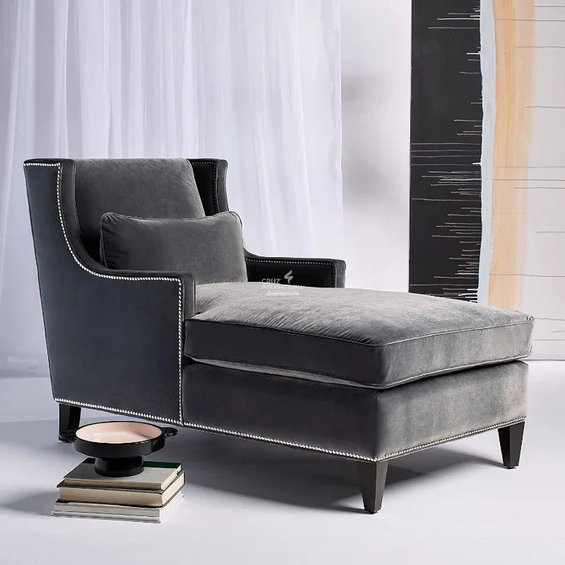 Modern Watch Wooden Settee | Lounger | Couch CRUZ INTERNATIONAL