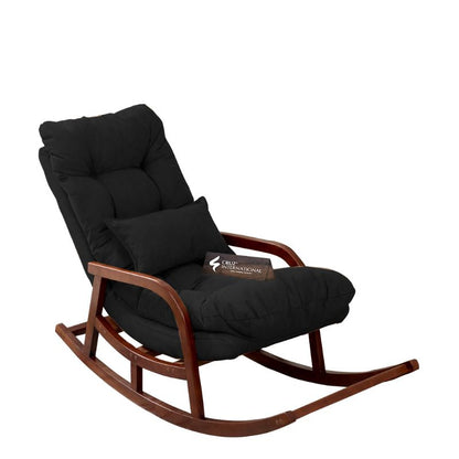 Premium Terje Comfort Rocking Chair | Rosewood | 12 Colours Available CRUZ INTERNATIONAL