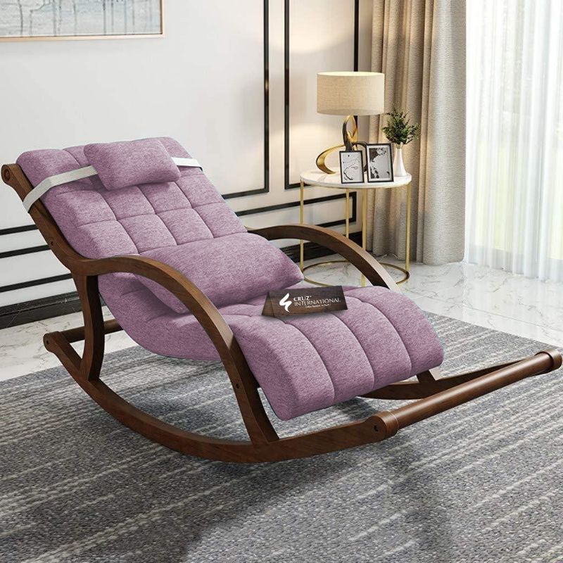 Premium Unique Alejandro Rocking Chair | Rosewood | 11 Colours Available CRUZ INTERNATIONAL