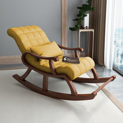 Premium Ståle Comfort Rocking Chair | Rosewood | 12 Colours Available CRUZ INTERNATIONAL