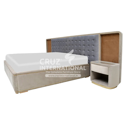 Modern Andrea Classic Gaia Bed | 2 Sizes Available | with Side table CRUZ INTERNATIONAL