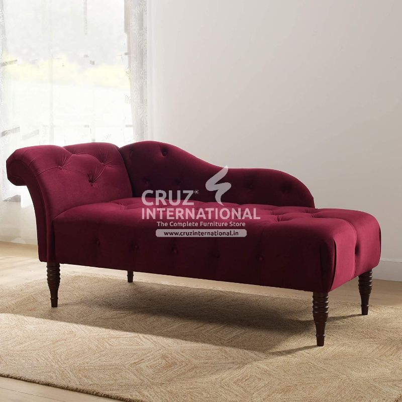 Modern Fanuco Wooden Settee | Lounger | 5 Colours Available CRUZ INTERNATIONAL