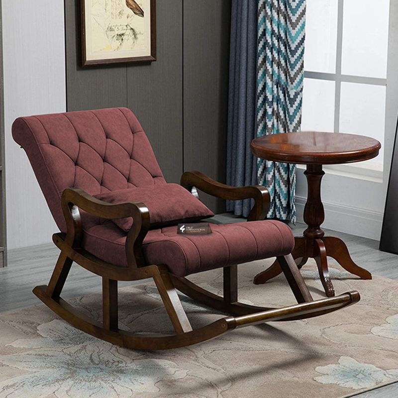 Premium Home Fernando Rocking Chair | Rosewood | 10 Colours Available CRUZ INTERNATIONAL