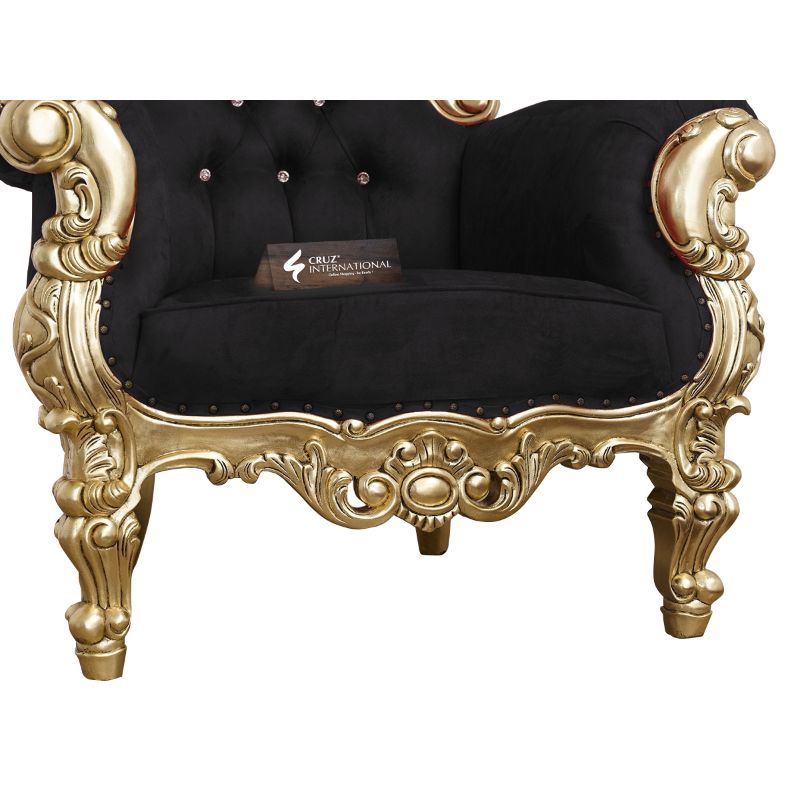 Maharaja Katja Chair & Single Sofa | Solid Wood CRUZ INTERNATIONAL