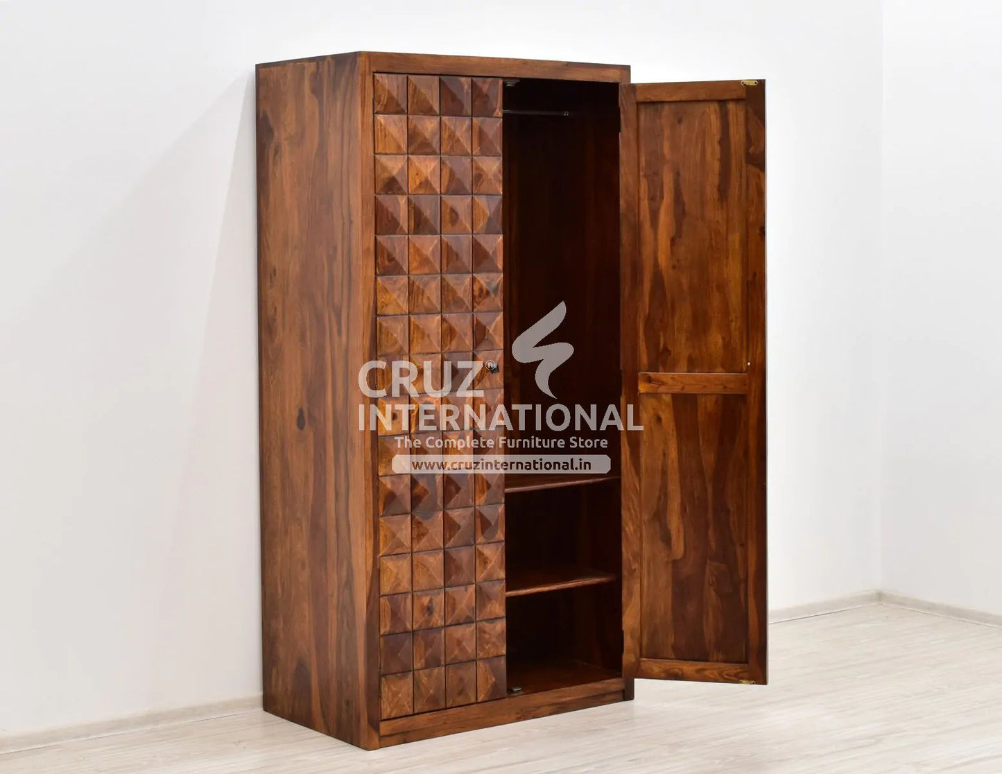 Classic Cruz Almirah & Wardrobe | Standard | Brown CRUZ INTERNATIONAL