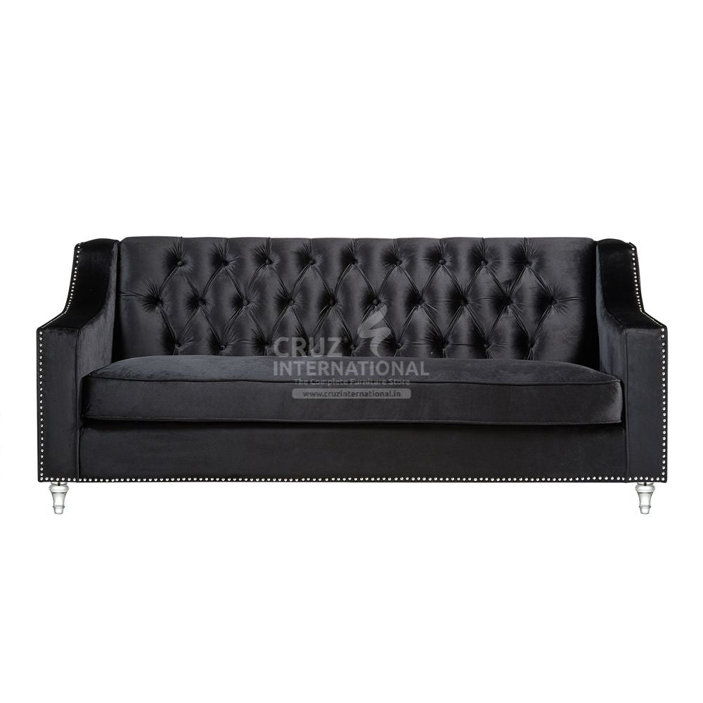 Modern Franco Sofa Set | Black CRUZ INTERNATIONAL