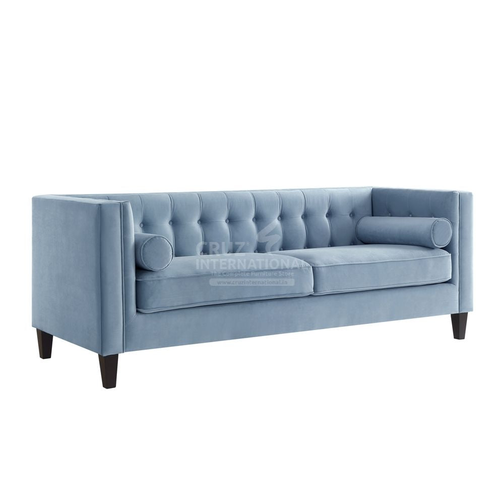 Modern Ignacio Sofa Set | Navy Blue CRUZ INTERNATIONAL