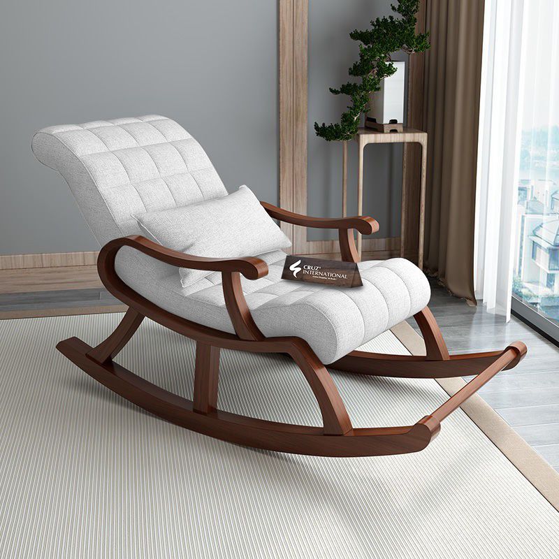 Premium Ståle Comfort Rocking Chair | Rosewood | 12 Colours Available CRUZ INTERNATIONAL