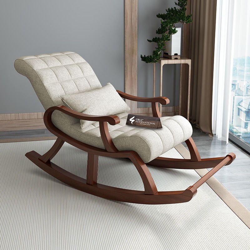 Premium Ståle Comfort Rocking Chair | Rosewood | 12 Colours Available CRUZ INTERNATIONAL