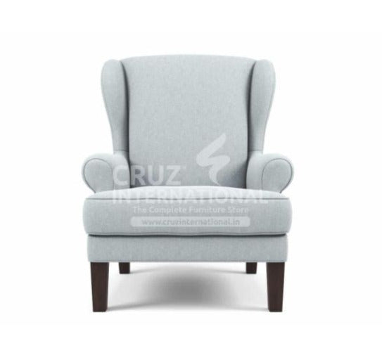 Mid-Century Modern Living Room Accent Chair with Wood Legs CRUZ INTERNATIONAL