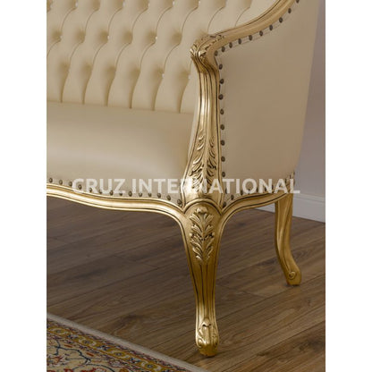 Classic Finley Carving Settee | Standard CRUZ INTERNATIONAL