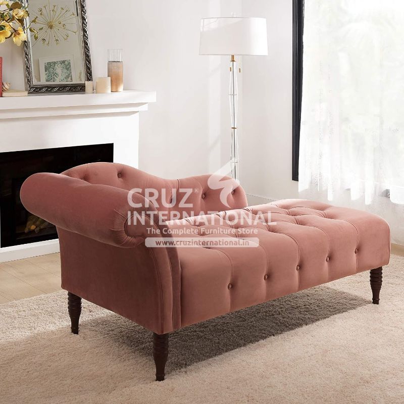 Modern Fanuco Wooden Settee | Lounger | 5 Colours Available CRUZ INTERNATIONAL