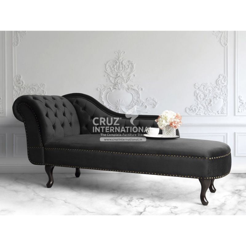 Modern Selena Wooden Settee | Lounger | 3 Colours Available CRUZ INTERNATIONAL