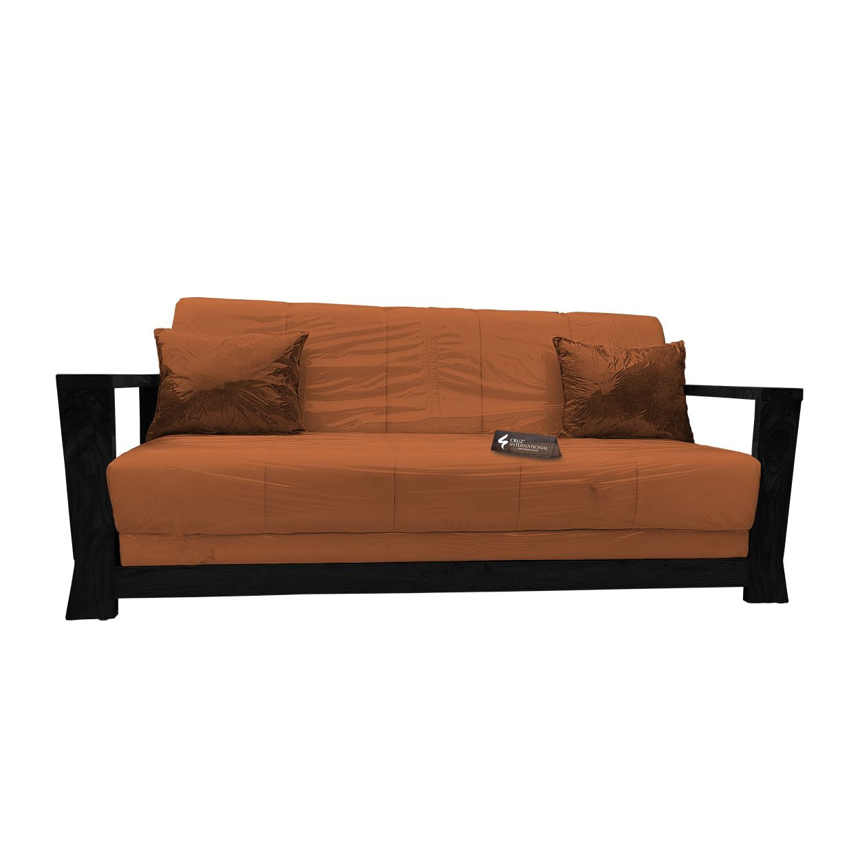 Walnut Style Sofa | Rosewood | 14 Colours Available CRUZ INTERNATIONAL