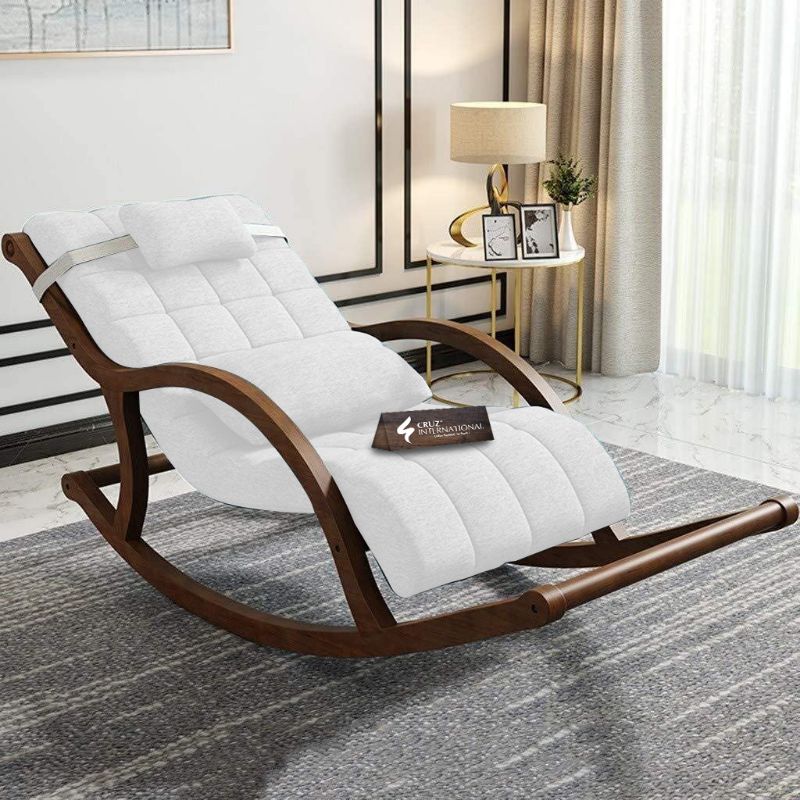 Premium Unique Alejandro Rocking Chair | Rosewood | 11 Colours Available CRUZ INTERNATIONAL