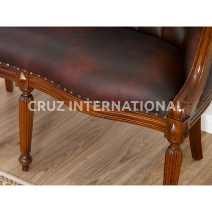 Classic James Carving Settee | Standard CRUZ INTERNATIONAL