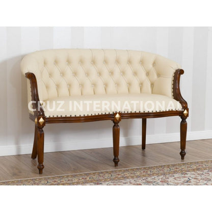 Classic James Carving Settee | Standard CRUZ INTERNATIONAL