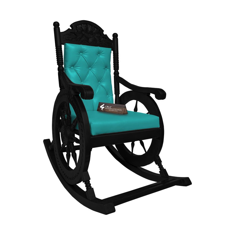 Premium Natalia Rocking Chair | Zet Black| 13 Colours Available CRUZ INTERNATIONAL