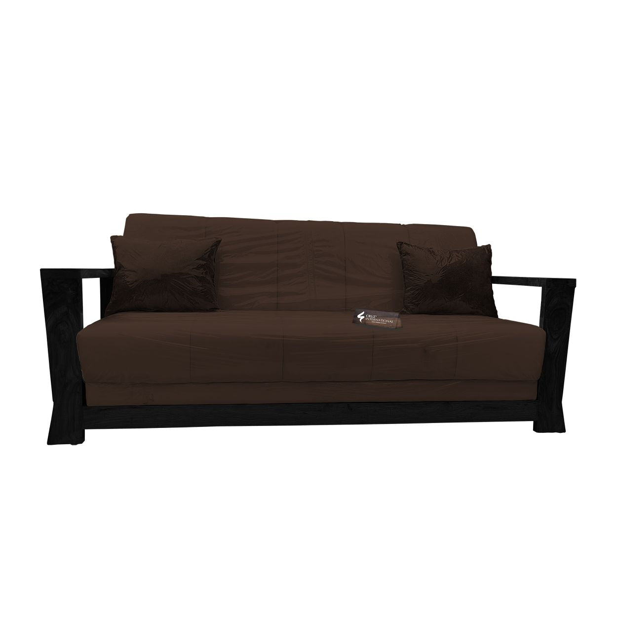 Walnut Style Sofa | Rosewood | 14 Colours Available CRUZ INTERNATIONAL