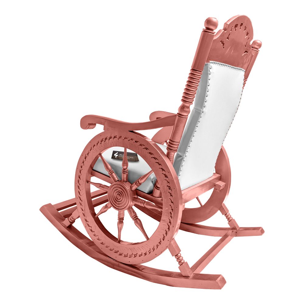 Premium Alarico Rocking Chair | Rosegold | 3 Colours Available CRUZ INTERNATIONAL