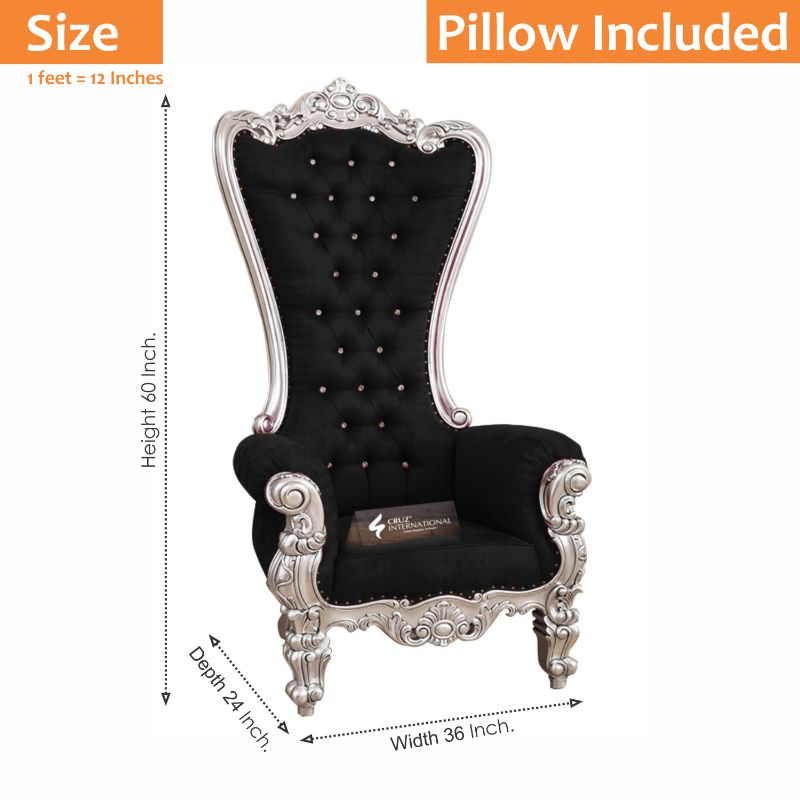 Maharaja Roger Chair & Single Sofa | Solid Wood CRUZ INTERNATIONAL