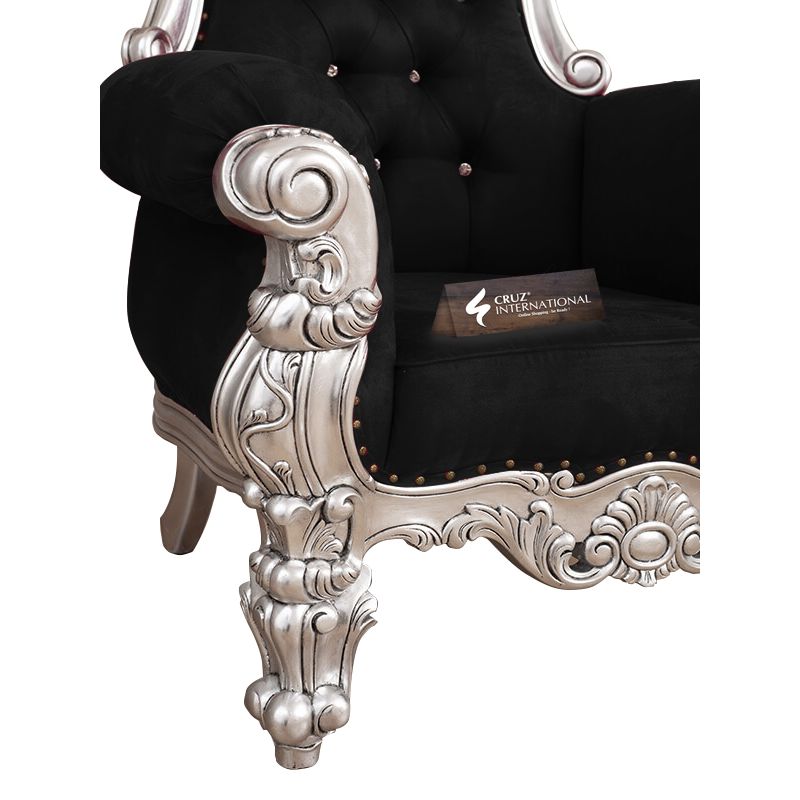 Maharaja Roger Chair & Single Sofa | Solid Wood CRUZ INTERNATIONAL