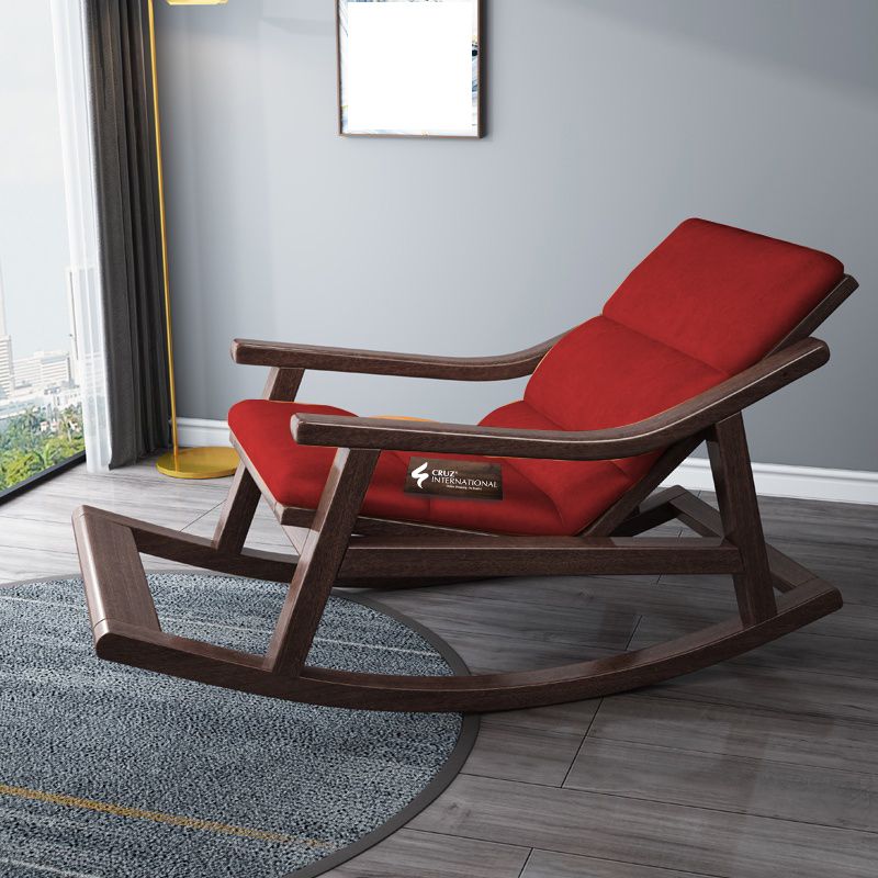 Premium Mjolnir House Rocking Chair | Rosewood | 13 Colours Available CRUZ INTERNATIONAL