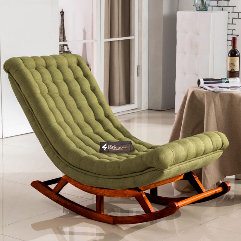 Premium Home Wizard Rocking Chair | Natural | 10 Colours Available CRUZ INTERNATIONAL