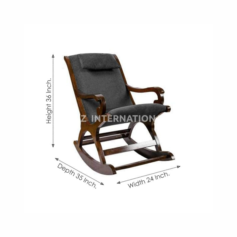 Shahi Mirja Rocking Chair | Rosewood | 15 Colours Available CRUZ INTERNATIONAL