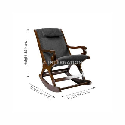 Shahi Mirja Rocking Chair | Rosewood | 15 Colours Available CRUZ INTERNATIONAL