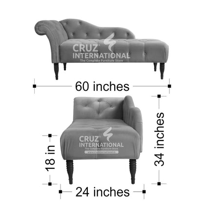 Modern Fanuco Wooden Settee | Lounger | 5 Colours Available CRUZ INTERNATIONAL