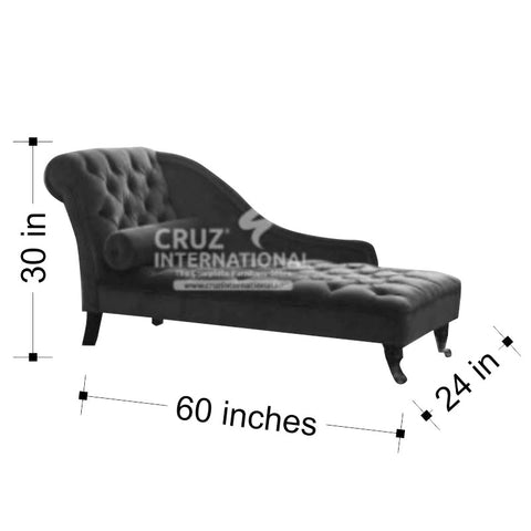 Modern Mercedes Wooden Settee & Lounger CRUZ INTERNATIONAL