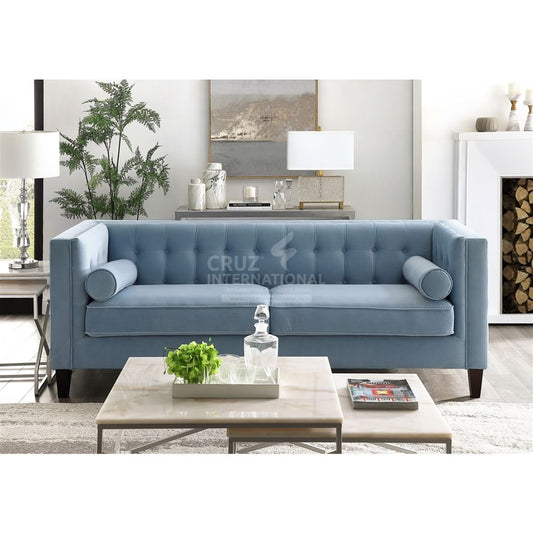 Modern Ignacio Sofa Set | Navy Blue CRUZ INTERNATIONAL